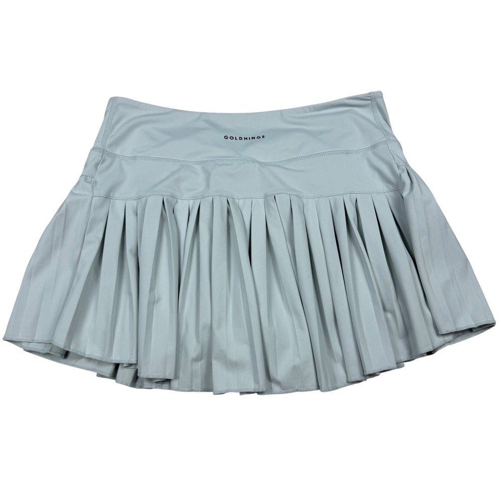 Goldhinge Pleated Tennis Skort Light Blue Athletic Golf Skirt XL Pickleball Golf
